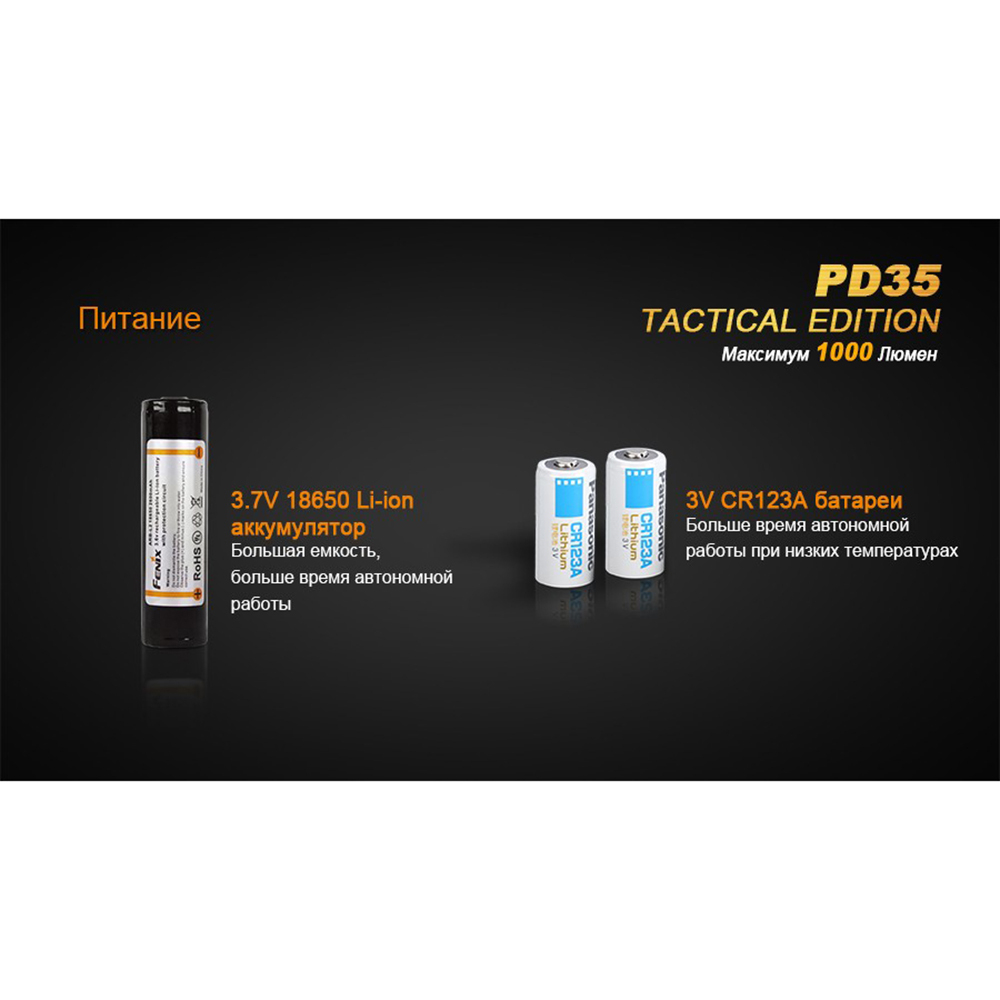 Фонарь Fenix PD35 TAC XP-L