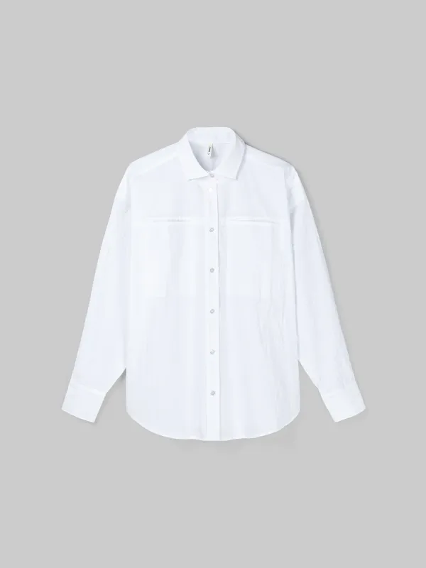 Рубашка из жатого хлопка 