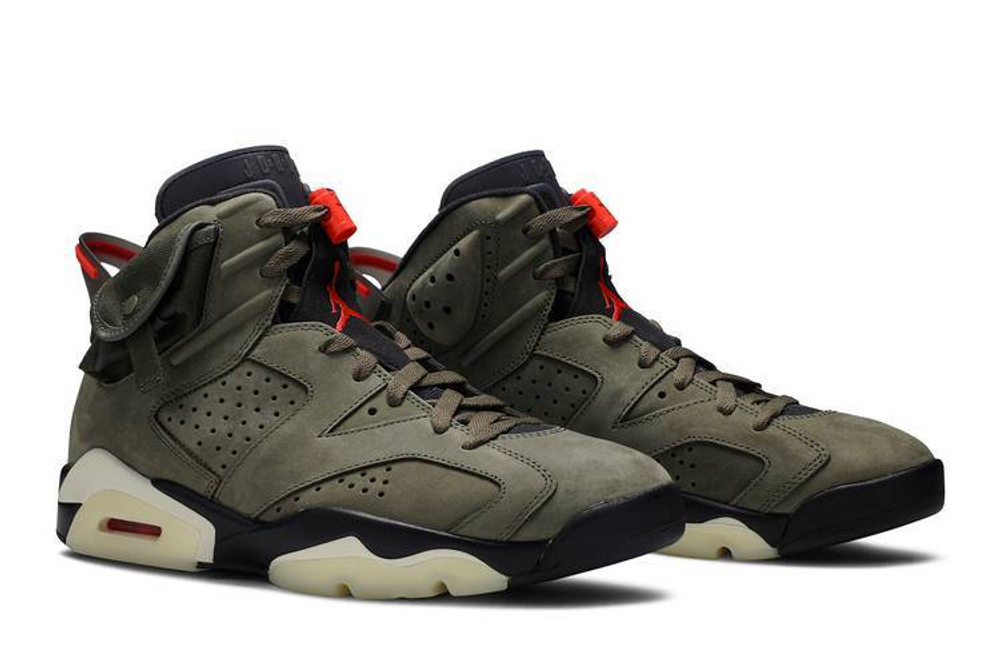 Кроссовки Travis Scott X Jordan Air Jordan 6 Medium Olive Ts