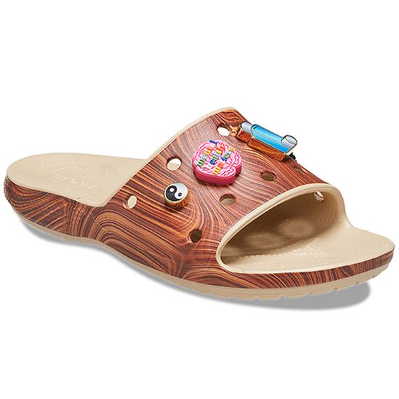 Crocs Classic Slide 'Woodgrain'