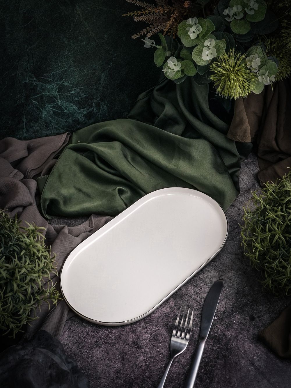 Блюдо овальное 28см CHOPIN PLATINUM