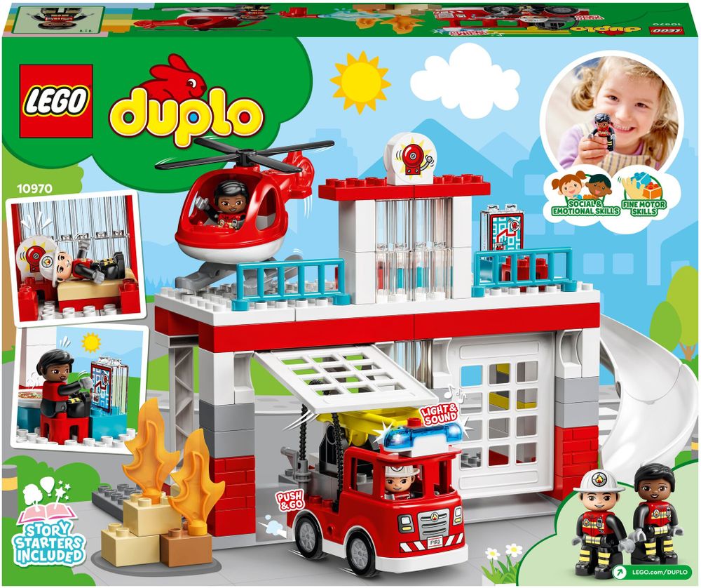 Конструктор LEGO DUPLO 10970 Пожарная часть и вертолёт