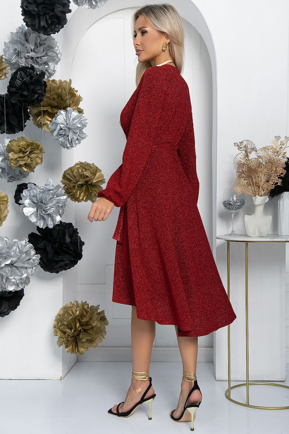 Платье праздничное Загадай желание (красное) П14468-49М LT Collection