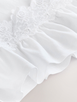 Футболка с кружевом для девочки Next E45-366, Белый