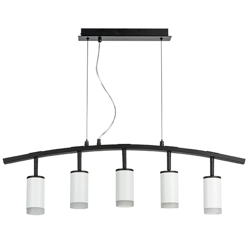 LR7353650 Люстра RULLO 5х50W GU10 ЧЕРНЫЙ/БЕЛЫЙ (571735+214436-5+202430-5)