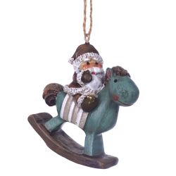 GAEM Фигурка декоративная подвесная "Ангел/ Дед Мороз", L5,5 W2 H6 см, 4в.