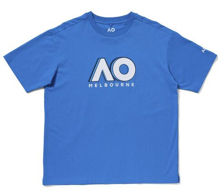 Теннисная футболка Australian Open Logo Tennis - process blue