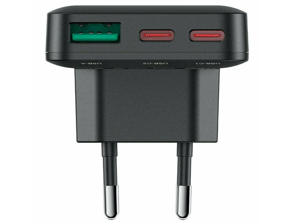 Ультра-тонкое зарядное устройство ACEFAST A100 65W 2хUSBC/1хUSB-A