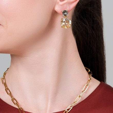 Серьги Dyrberg Kern NICOLA SG GREY/GOLDEN 450148