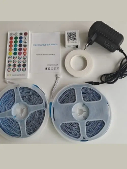 Светодиодная лента 40 метров 24В 640Leds 5050 RGB (2*20m)