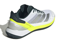 Мужские кроссовки теннисные Adidas Defiant Speed 2 M Clay - white/grey/lime