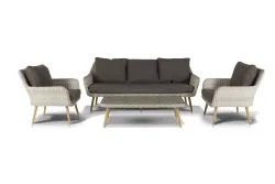 "Прованс" лаунж-зона плетеная из искусственного ротанга, цвет бежевый