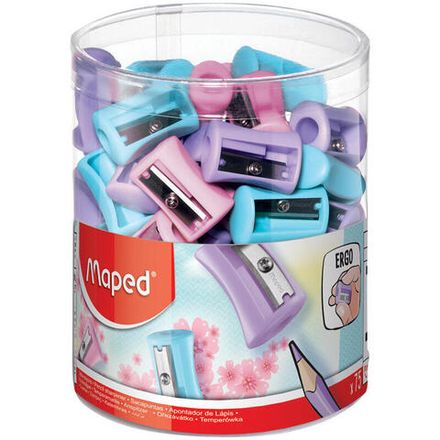 Точилка пластиковая Maped Vivo Pastel, 1 отверстие, ассорти