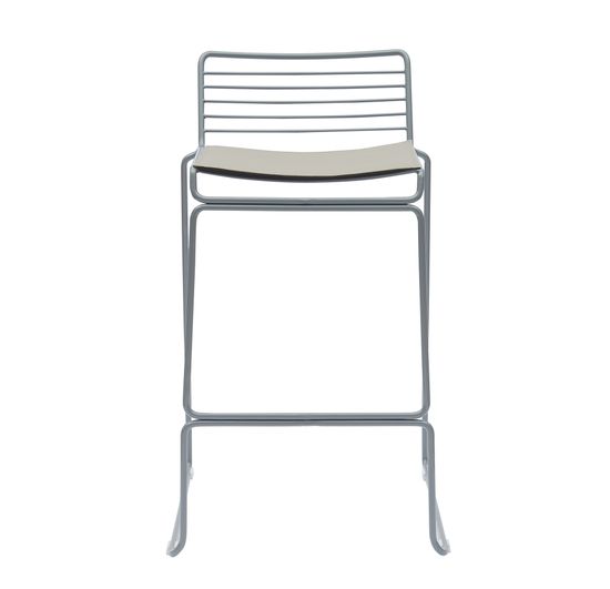 Стул полубарный Hero серый с подушкой