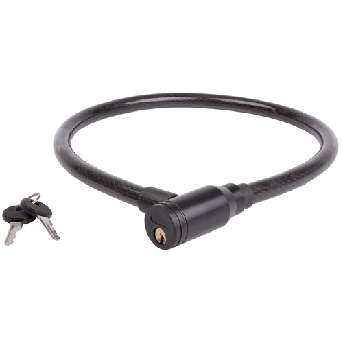 Замок 5-230161 вело 15x800мм, автоматический на ключе (2шт), черный