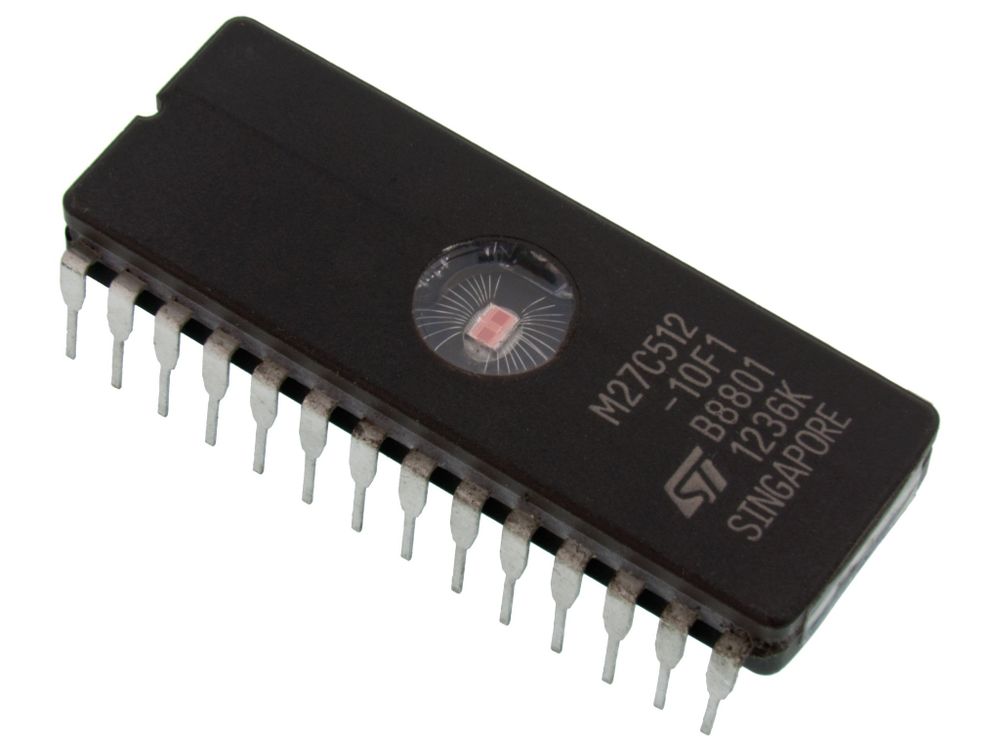 Микросхема памяти M27C64A(окно) / FDIP28W