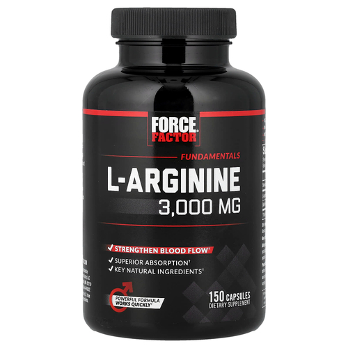 Force Factor, L-аргинин, 150 капсул
