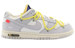 OFF-WHITE x Nike Dunk Low The 50 NO.27 Joint Yellow Lace Blue Buckle Casual Low Panel Shoes Grey