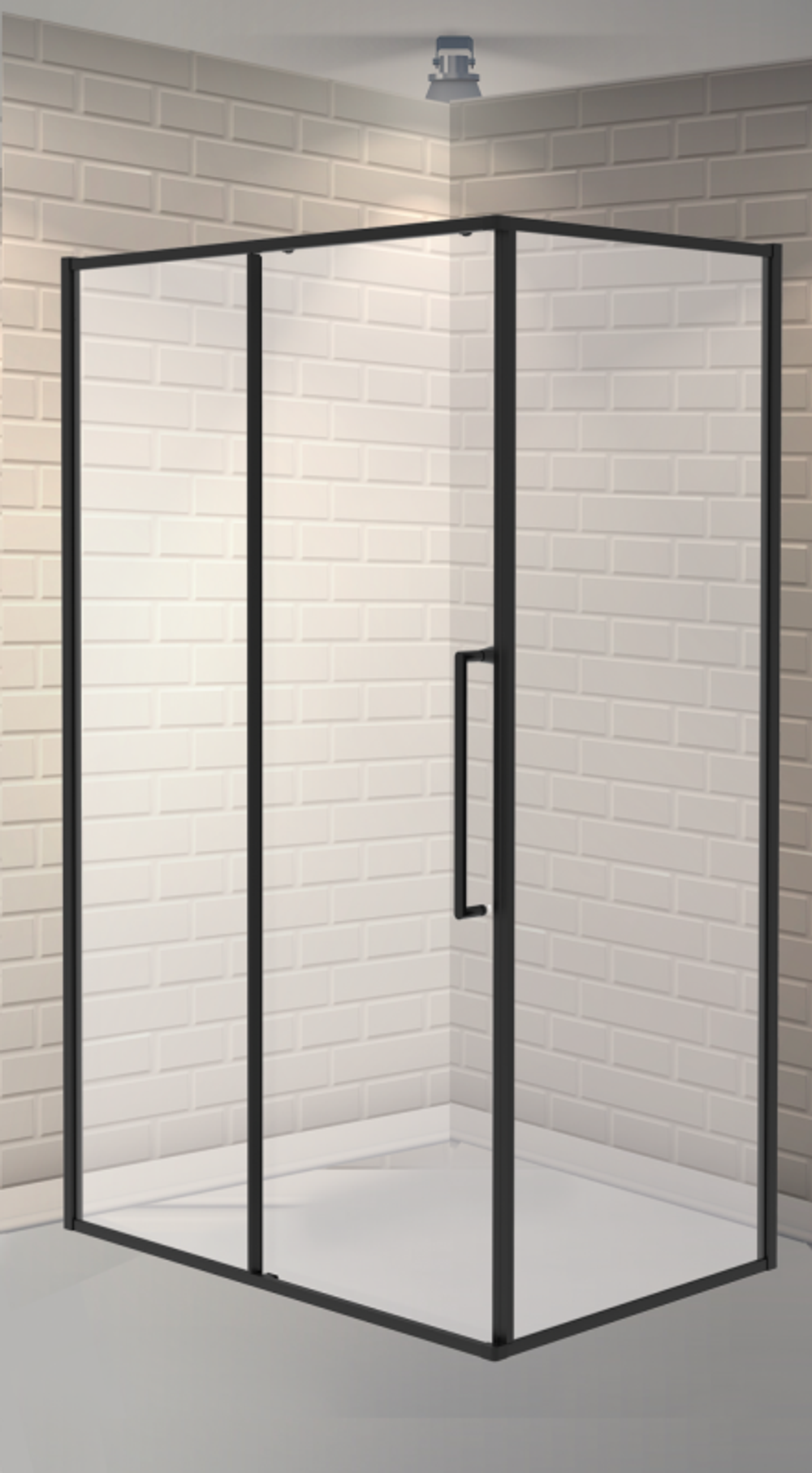 Ограждение душевое ESBANO ESS-108PS-B 100x80x195