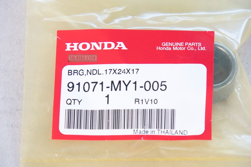91071-MY1-005. BEARING, NEEDLE, 17X24X17 (KOYO)