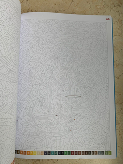Раскраска по номерам Coloriages mystres Disney - официальное польское издание. Любовь.