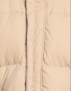 Adhoc Стеганый пуховик с капюшоном, бежевый