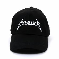 Бейсболка Metallica надпись белая (030)