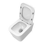 Унитаз подвесной безободковый с сиденьем и смывом TORNADO BelBagno DUE-TOR BB5171CH-TOR/SC