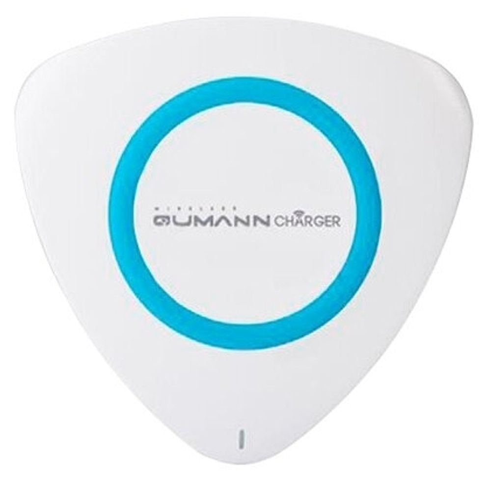 Qumann QWC-01 Wireless Delta Qi Charger White/Blue ring 50514 Беспроводное зарядное устройство