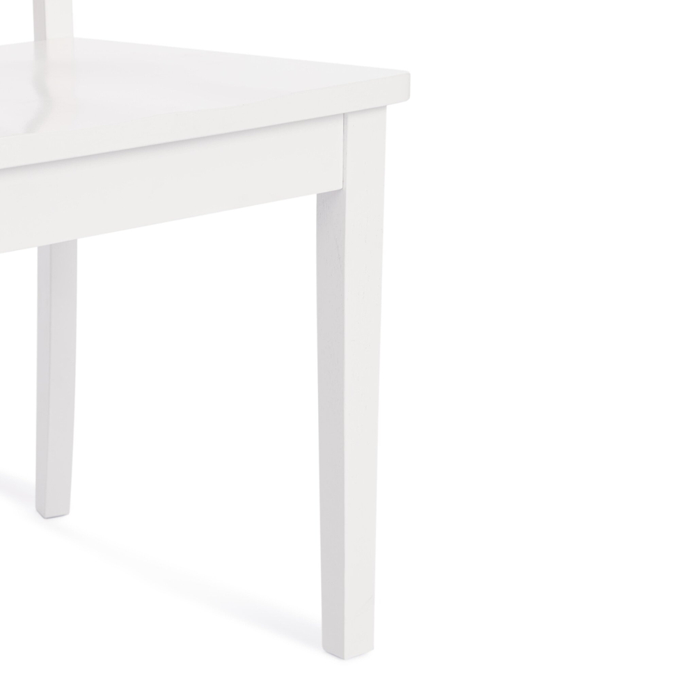 Стул GOLFI (Гольфи) дерево гевея/мдф, 44x54x95, pure white (402)