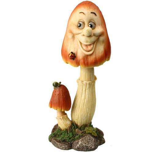 Фигурка Гриб рожица двойной (полистоун)