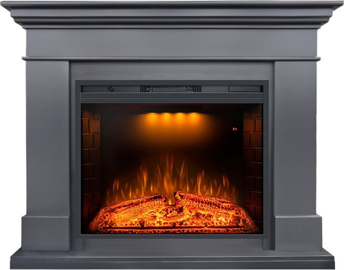 Каминокомплект California - Серый графит с очагом Emerald 28