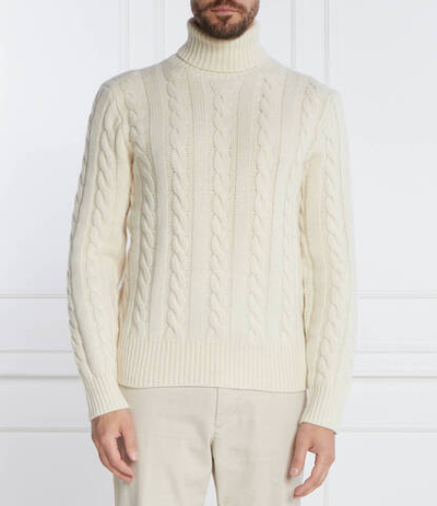 Хлопковый гольф POLO RALPH LAUREN - кремовый(710917035)