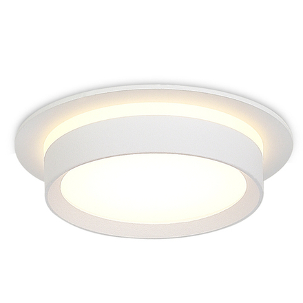 Donel, св-к встроенный, цвет БЕЛЫЙ, D110xH50мм, под лампу GX53, IP20, серия: DN02