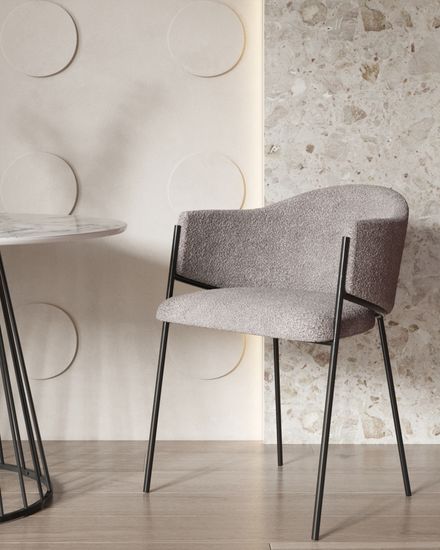 Стул Sid букле серый