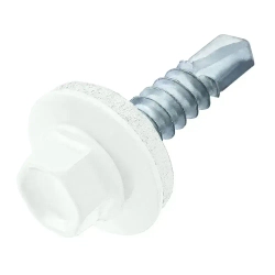 Саморезы Стройметиз кровельные 5.5х19, сталь, RAL 9003, 70 шт.