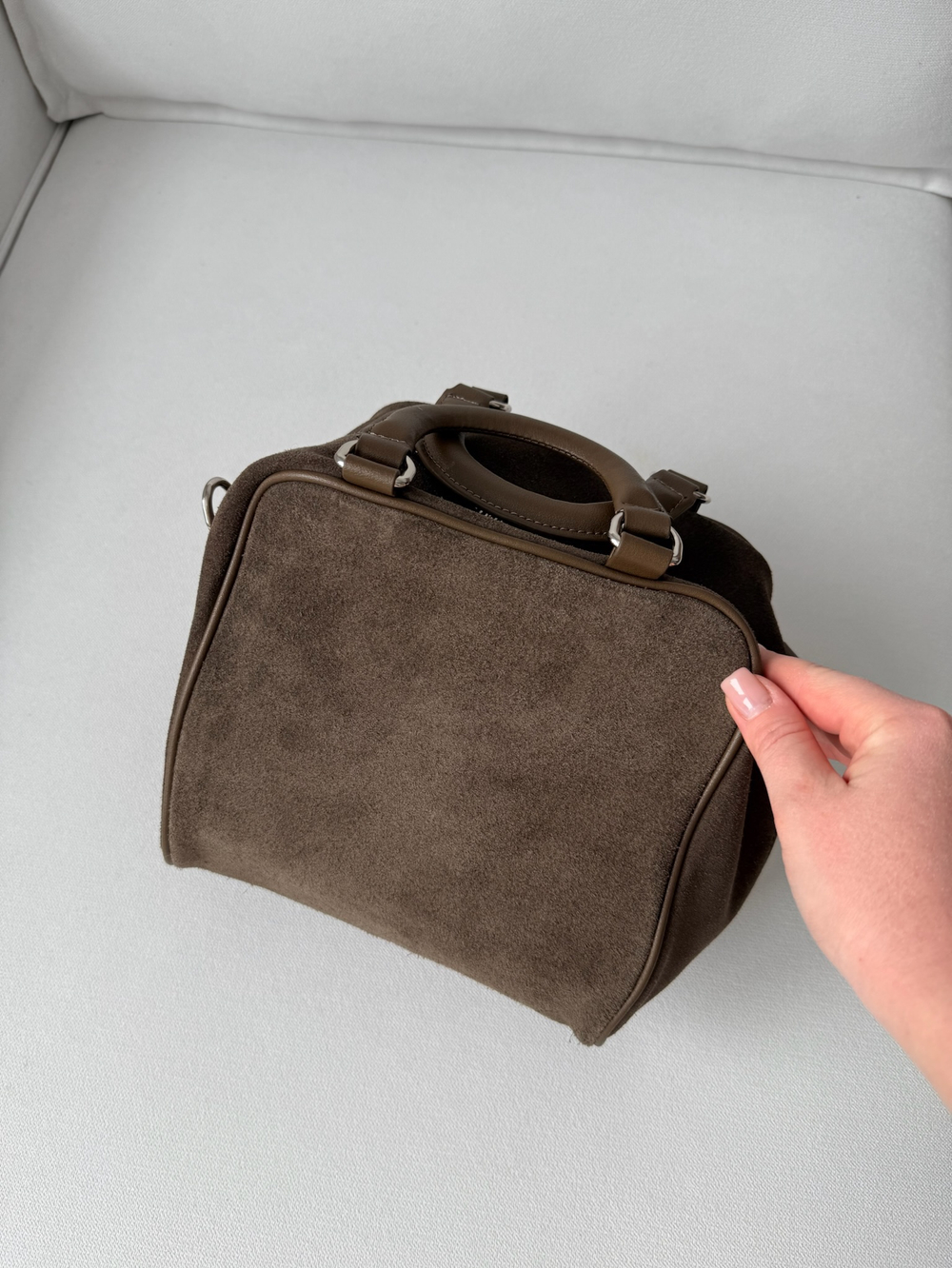 Сумка из натуральной замши