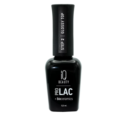 IQ Beauty Glossy top PROLAC+biocer - Финишное покрытие для лака глянцевое, 12.5мл