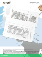 Клавиатура A4Tech Fstyler белый/серый (FBK25)