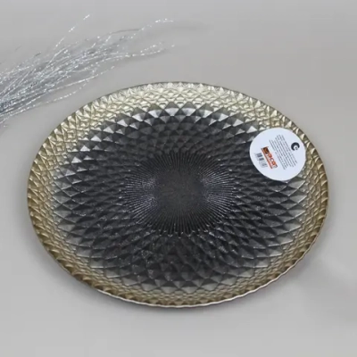 Тарелка 21см «Барокко блэк»