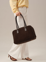 Замшевая сумка DBR Dominique 31389 черный каштан