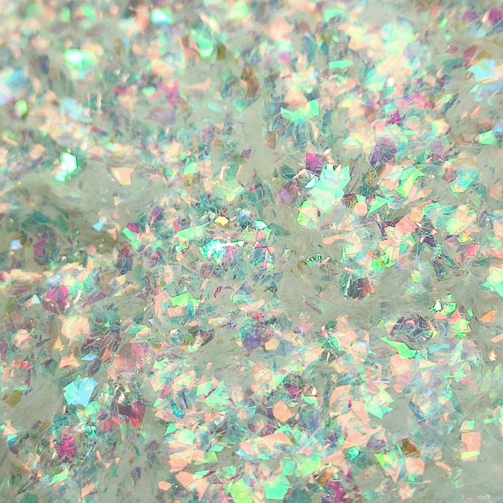 Хлопья белый хамелеон MixSomi-17 для дизайна ногтей, маникюра, бодиарта, макияжа...