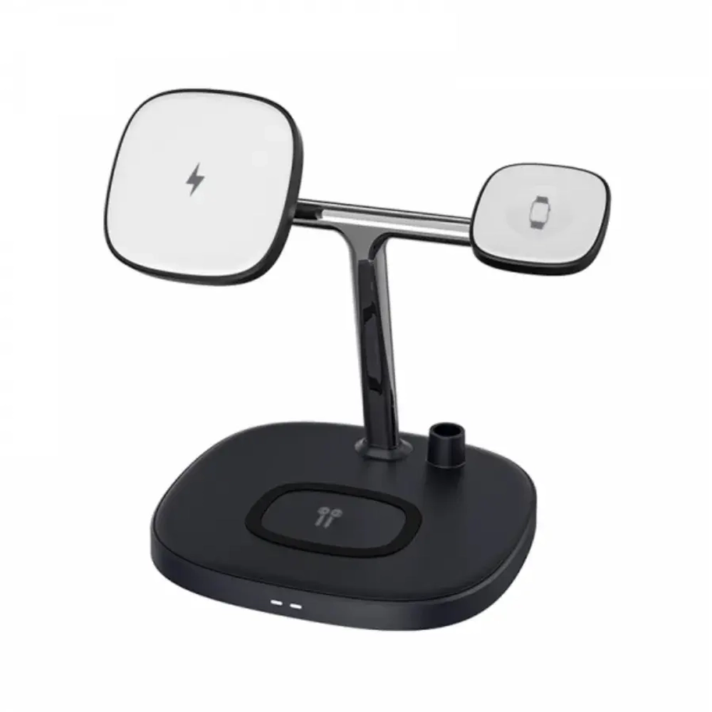 Беспроводное зарядное устройство WIWU M8 Power Air 15W 4 в 1 для смартфона/Apple Watch/AirPods/Apple Pencil (1st Generation) (черный)