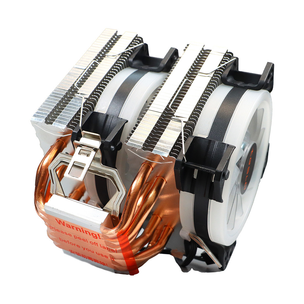 Кулер для CPU TESLA 620RGB, 2х92мм, 2200rpm, 3-pin, Al+Cu, серебристый-белый-прозрачный/FRGB, 64CFM, 23дБ, 6-PIPE(прямой контакт), TDP 180Вт, INTEL 1700/1200/115x/775/1366, AMD AM5/AM4/AM3(+)/AM2(+)/FM2(+)/FM1/754/940/939 (TSL-620-RGB)
