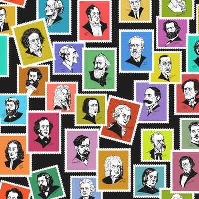 Великие композиторы (цветной вариант)