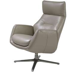 Кресло-реклайнер Angel Cerda 5092, серая кожа