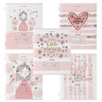 Тетрадь 12 л. BRAUBERG, линия, обложка картон, "ПРИНЦЕССА", 106470, 5шт