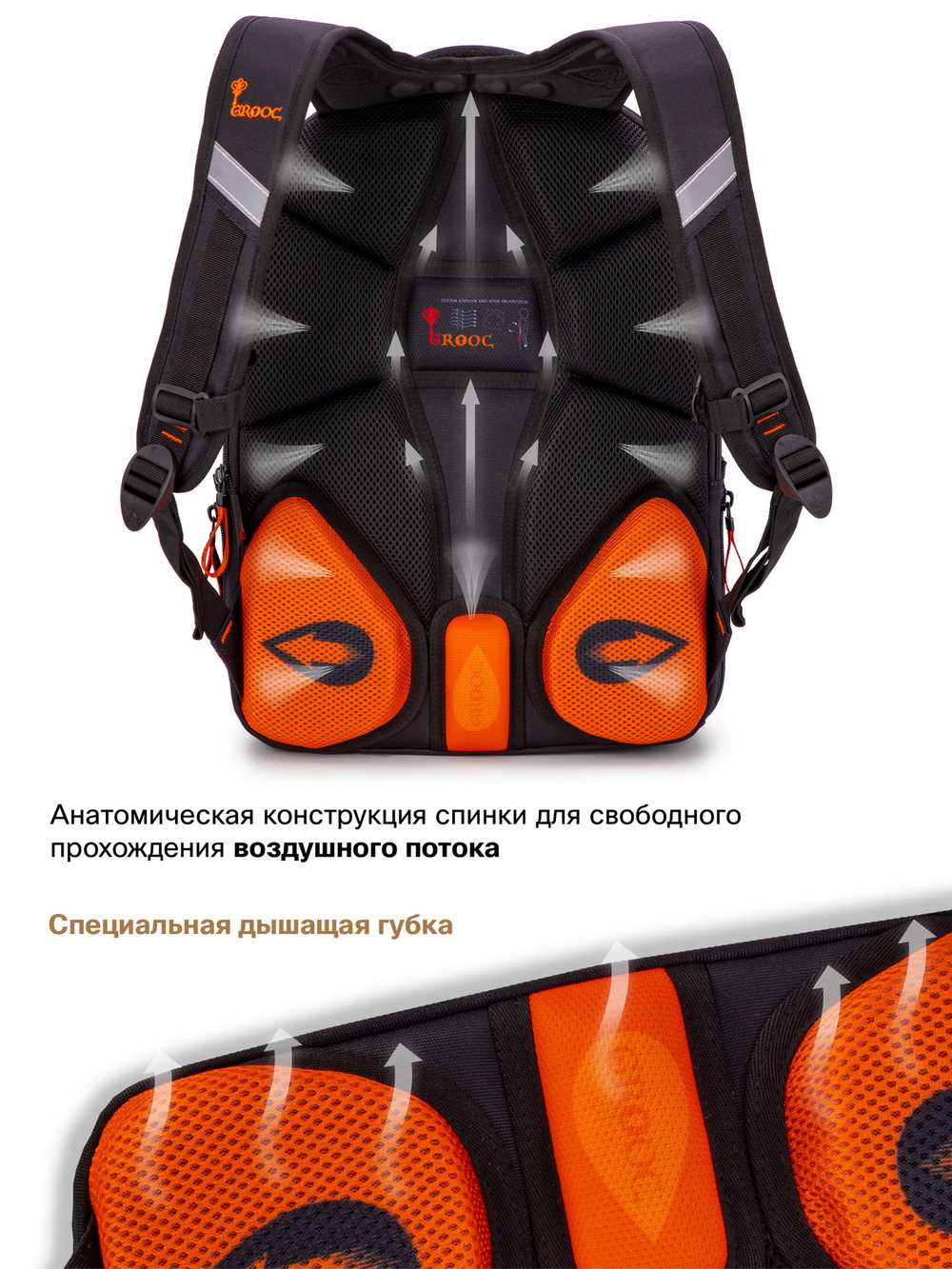 Рюкзак GROOC 14-054 + мешок + сумка-пенал