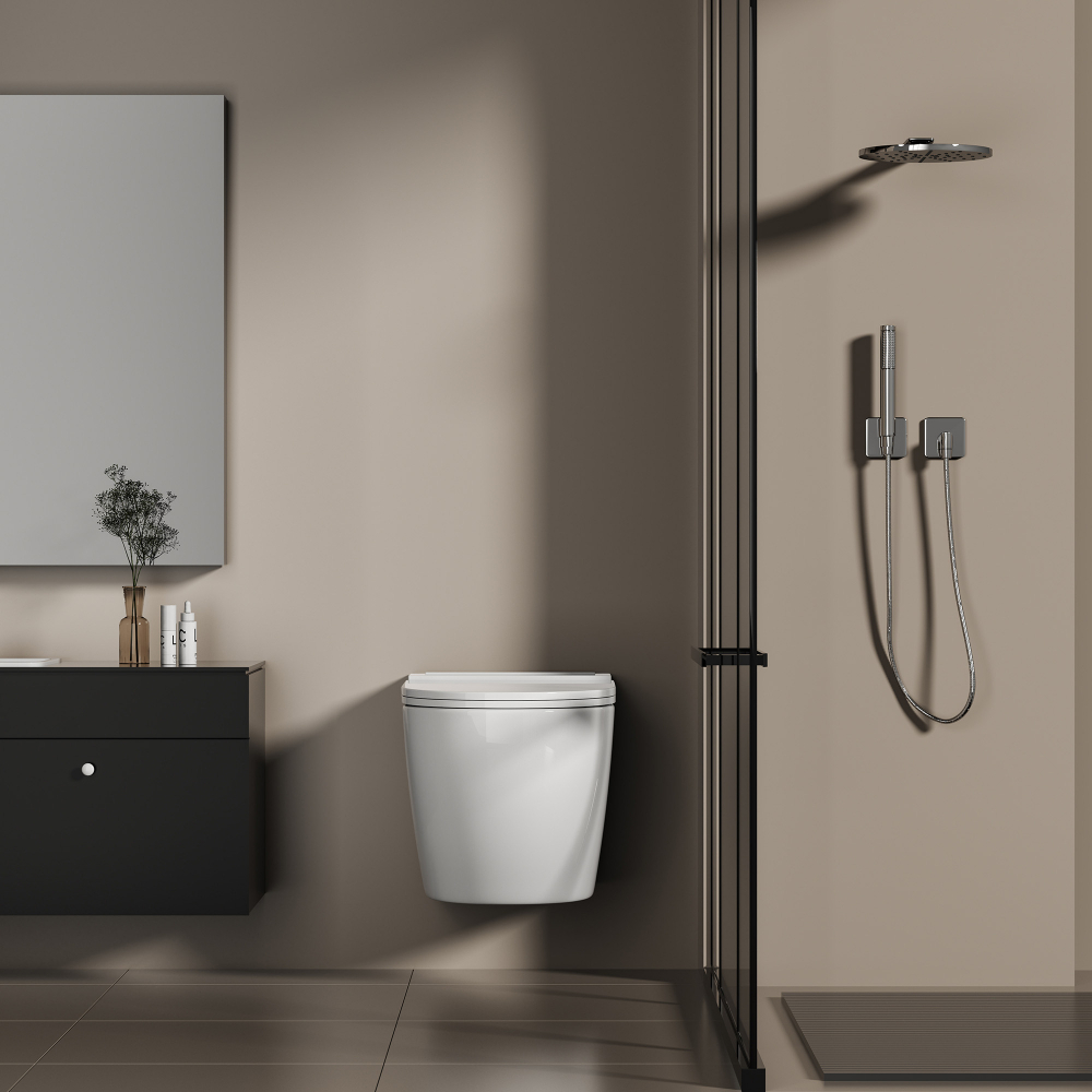 Унитаз ABBER Bequem AC1126P подвесной белый с импульсным смывом