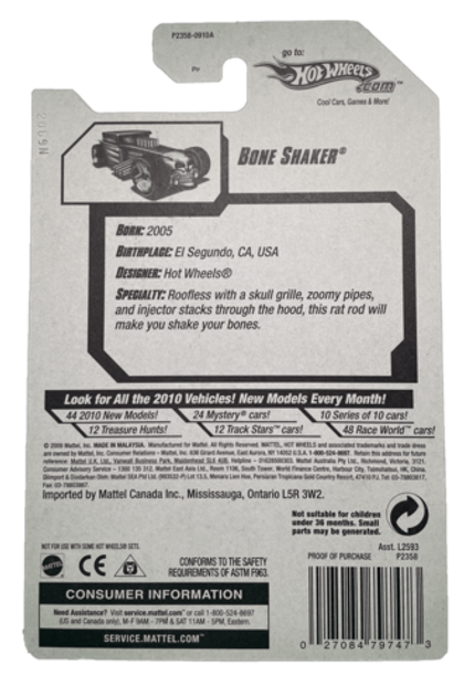 Hot Wheels Treasure Hunt Bone Shaker (2009)